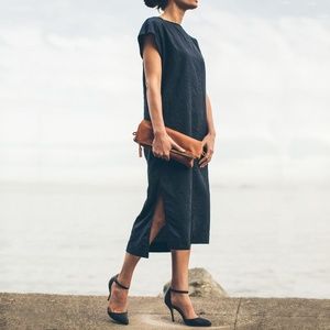 The Loma Dress in Navy by Taylor Stitch